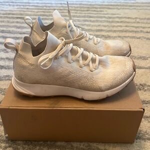 EUC Adidas TERREX White Trail Runners with Continental Rubber soles, Size 8